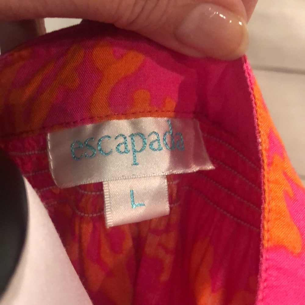 Escapada Coral Print Top-Size Large - Picture 5 of 6